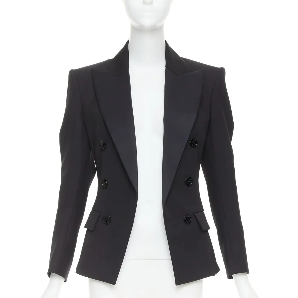 Alexandre Vauthier Black Wool Jacket Black Wool Very good - Front View