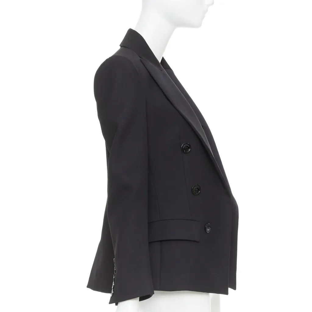 Alexandre Vauthier Black Wool Jacket Black Wool Very good - Model View