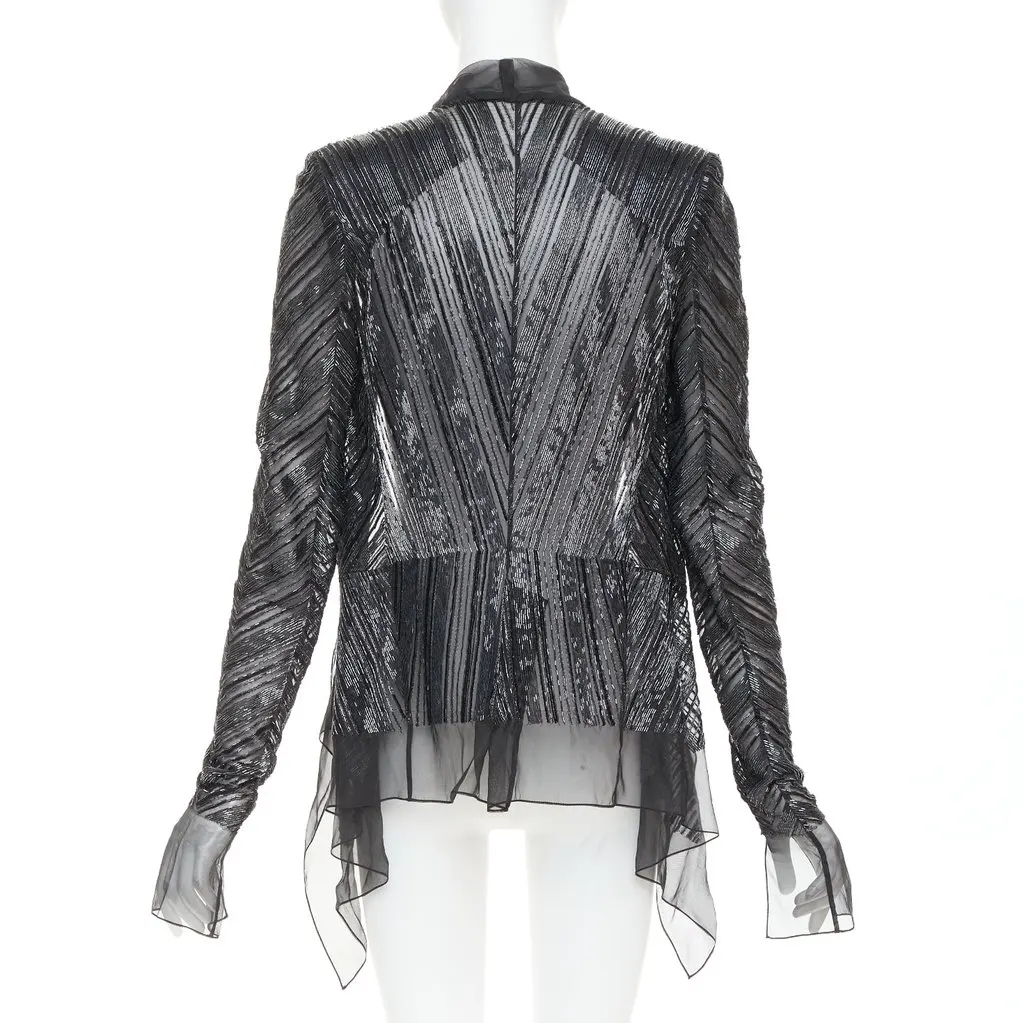 Alexandre Vauthier Black Polyester Jacket Black Polyester Good - Box View