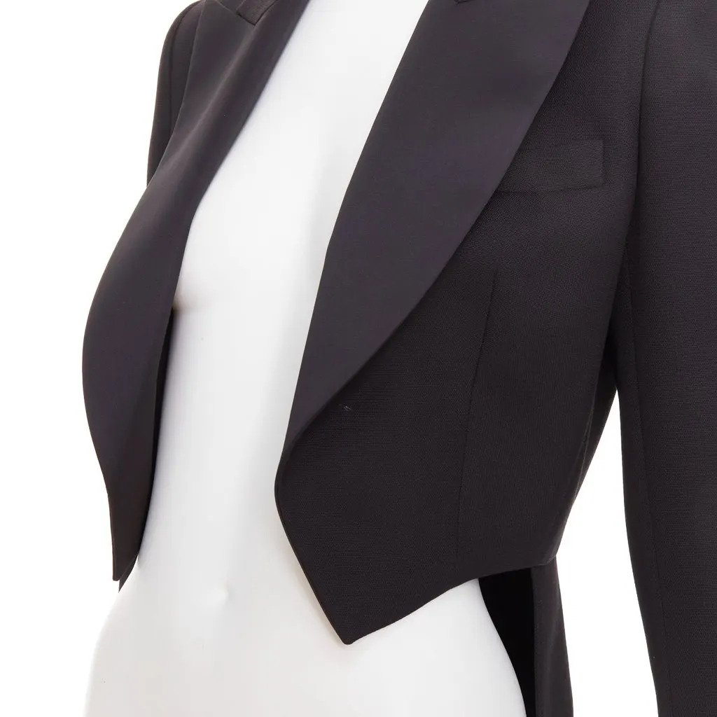 Alexandre Vauthier Black Wool Jacket Black Wool Very good - Back View
