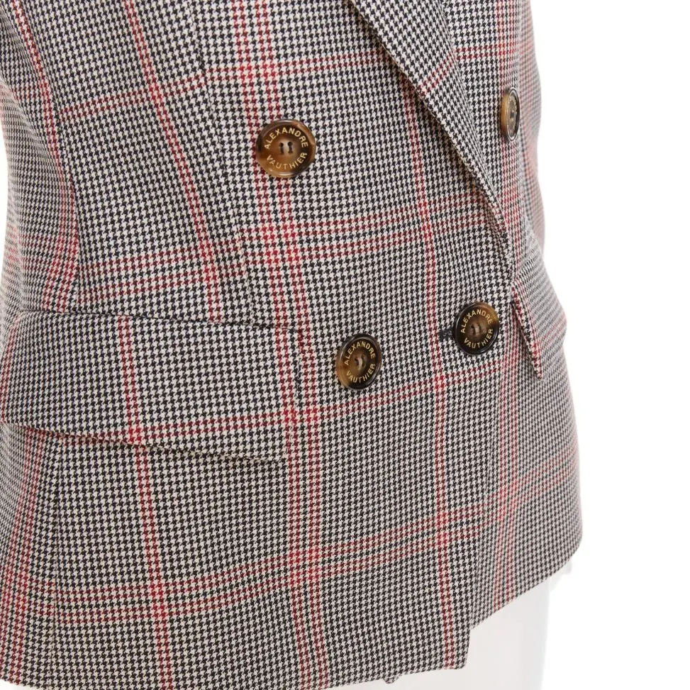 Alexandre Vauthier Grey Wool Jacket Grey Wool Very good - Back View