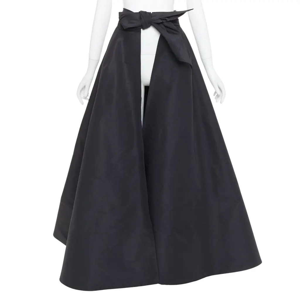 Alexandre Vauthier Black Silk Skirt Black Silk Very good - Front View