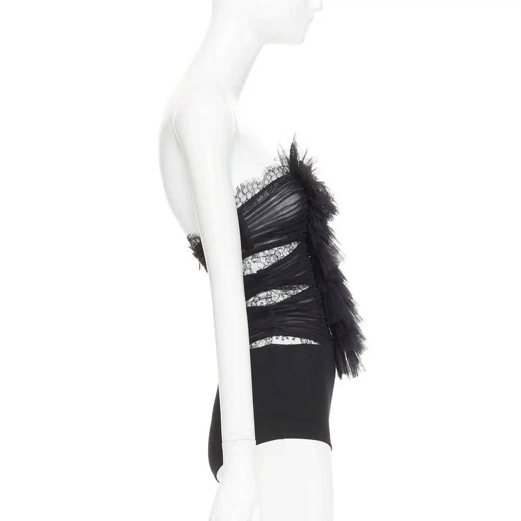 Alexandre Vauthier Black Polyester Top Black Polyester Very good - Model View