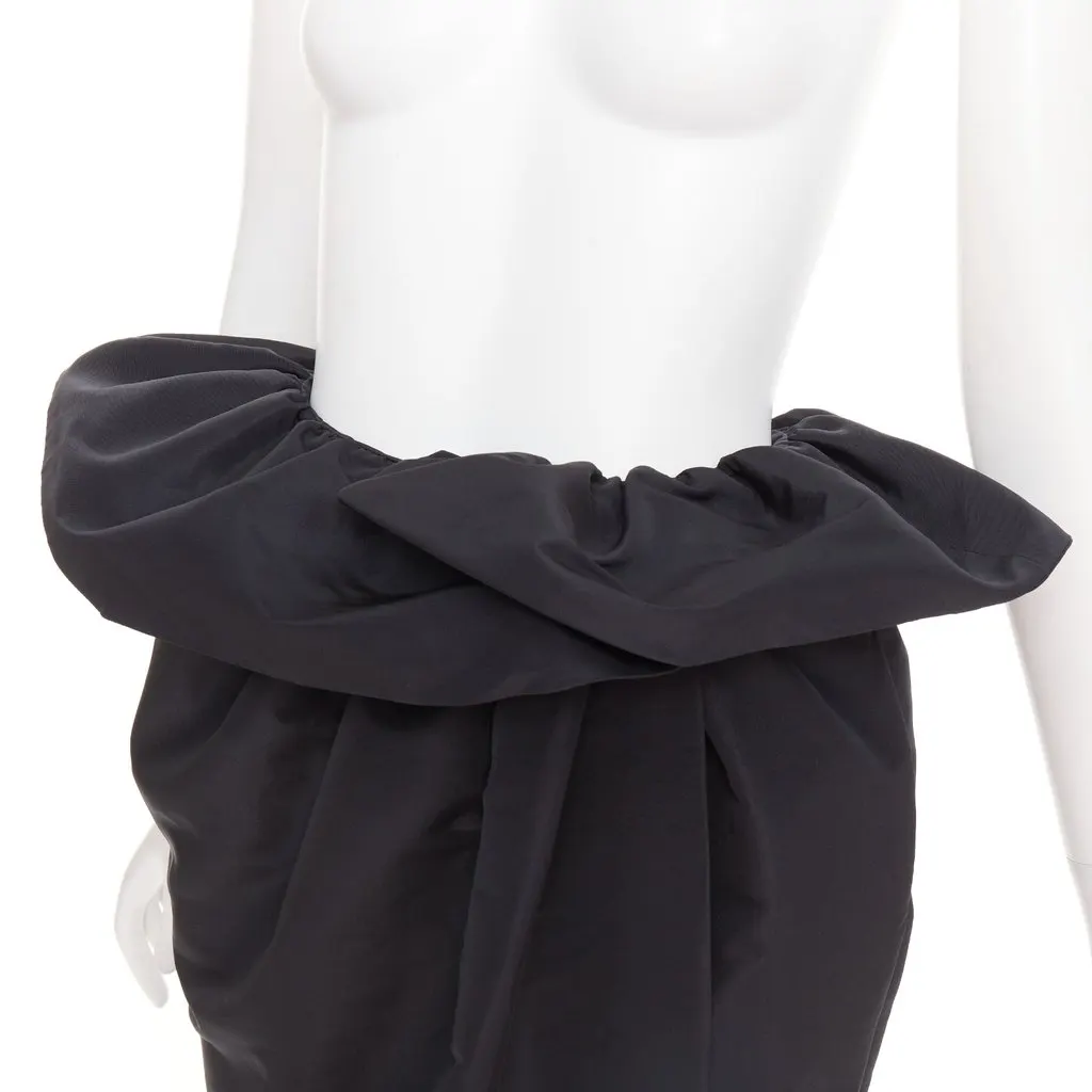 Alexandre Vauthier Black Silk Skirt Black Silk Very good - Back View