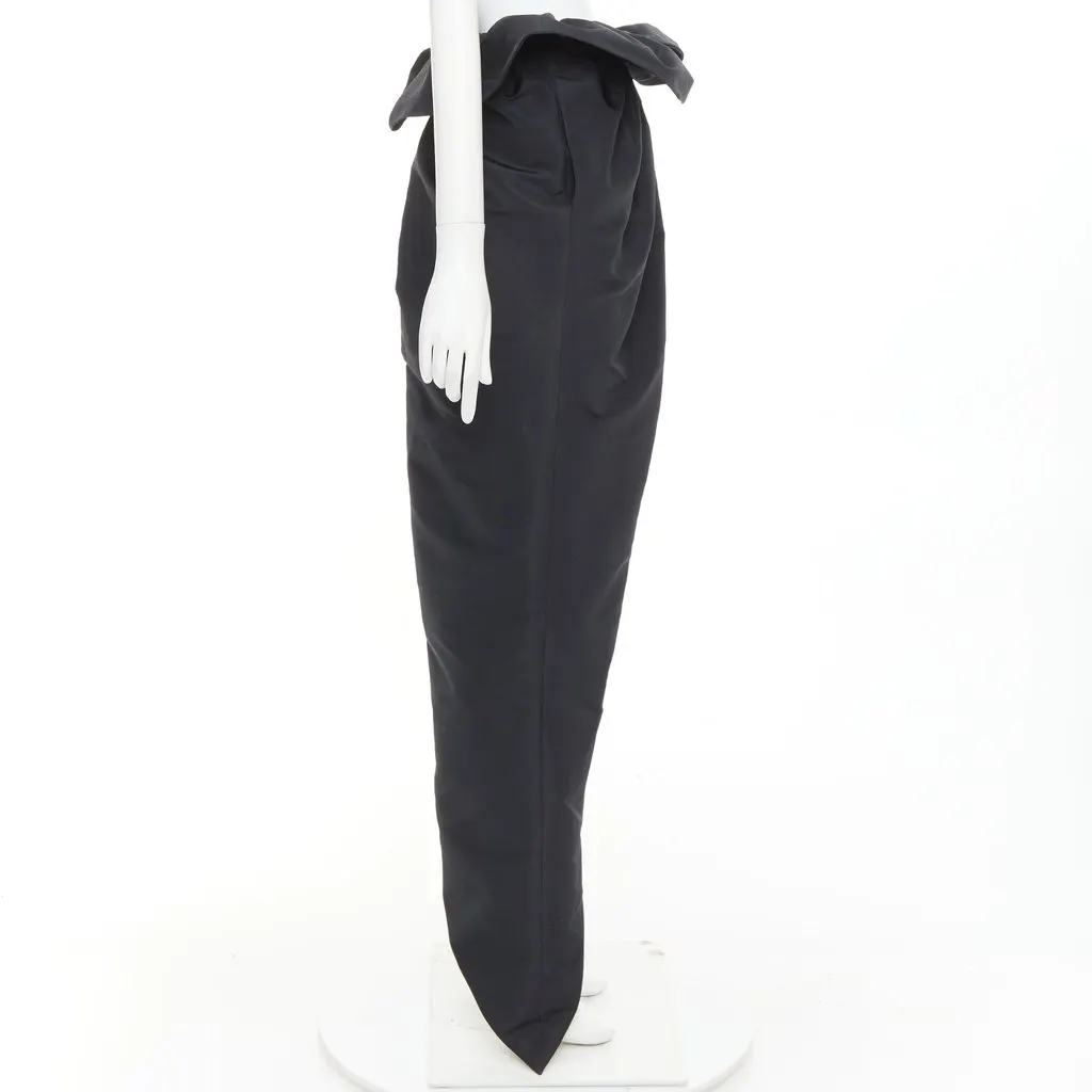 Alexandre Vauthier Black Silk Skirt Black Silk Very good - Model View
