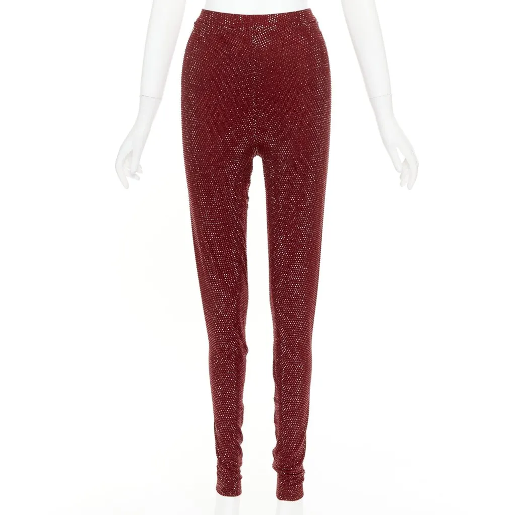 Alexandre Vauthier Burgundy Trouser Burgundy Very good - Front View