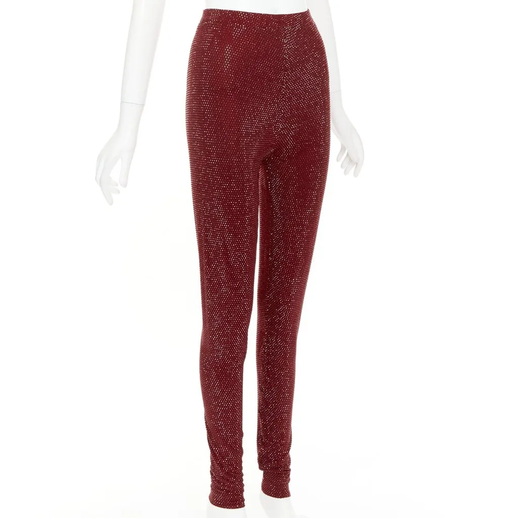 Alexandre Vauthier Burgundy Trouser Burgundy Very good - Inside View