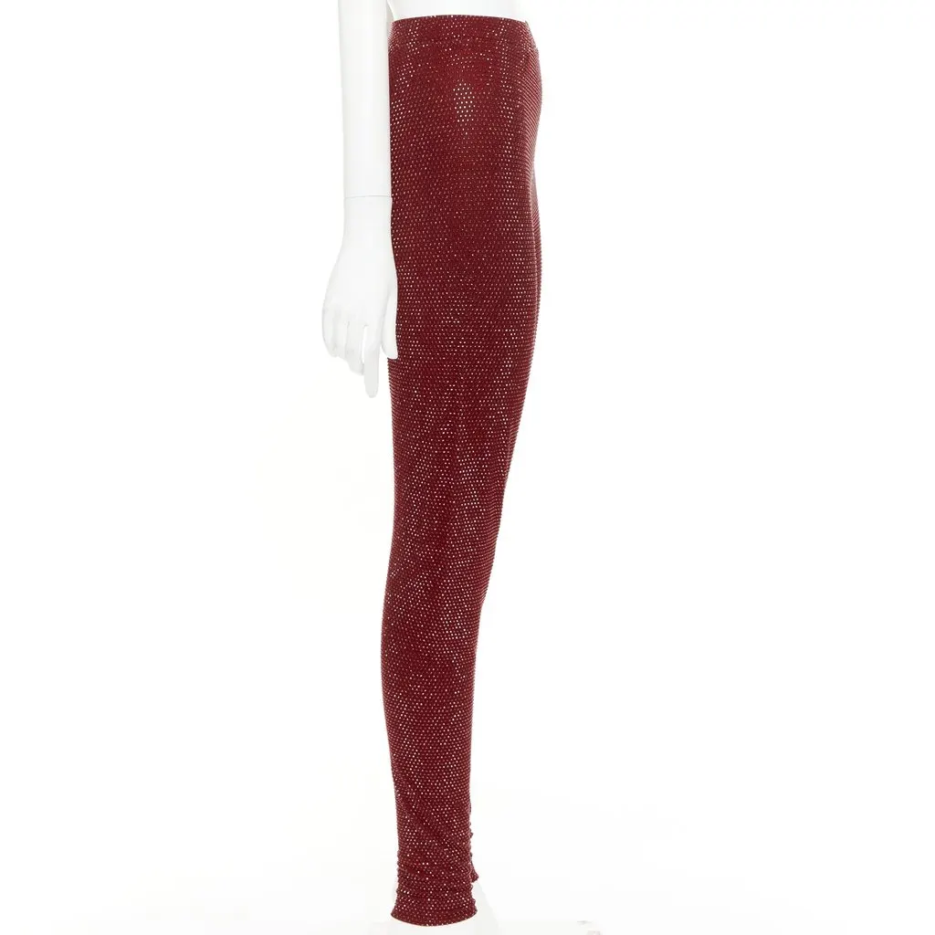 Alexandre Vauthier Burgundy Trouser Burgundy Very good - Model View