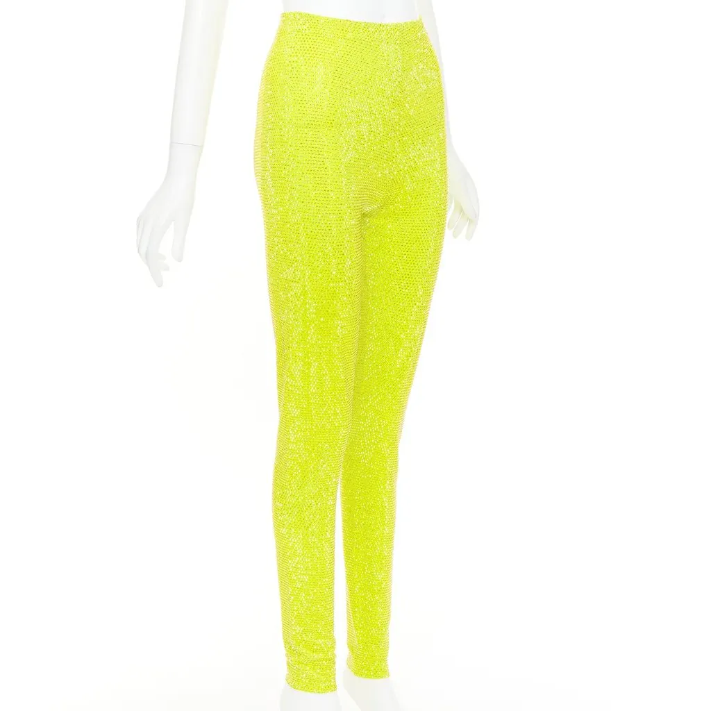 Alexandre Vauthier Yellow Viscose Trouser Yellow Viscose Very good - Inside View