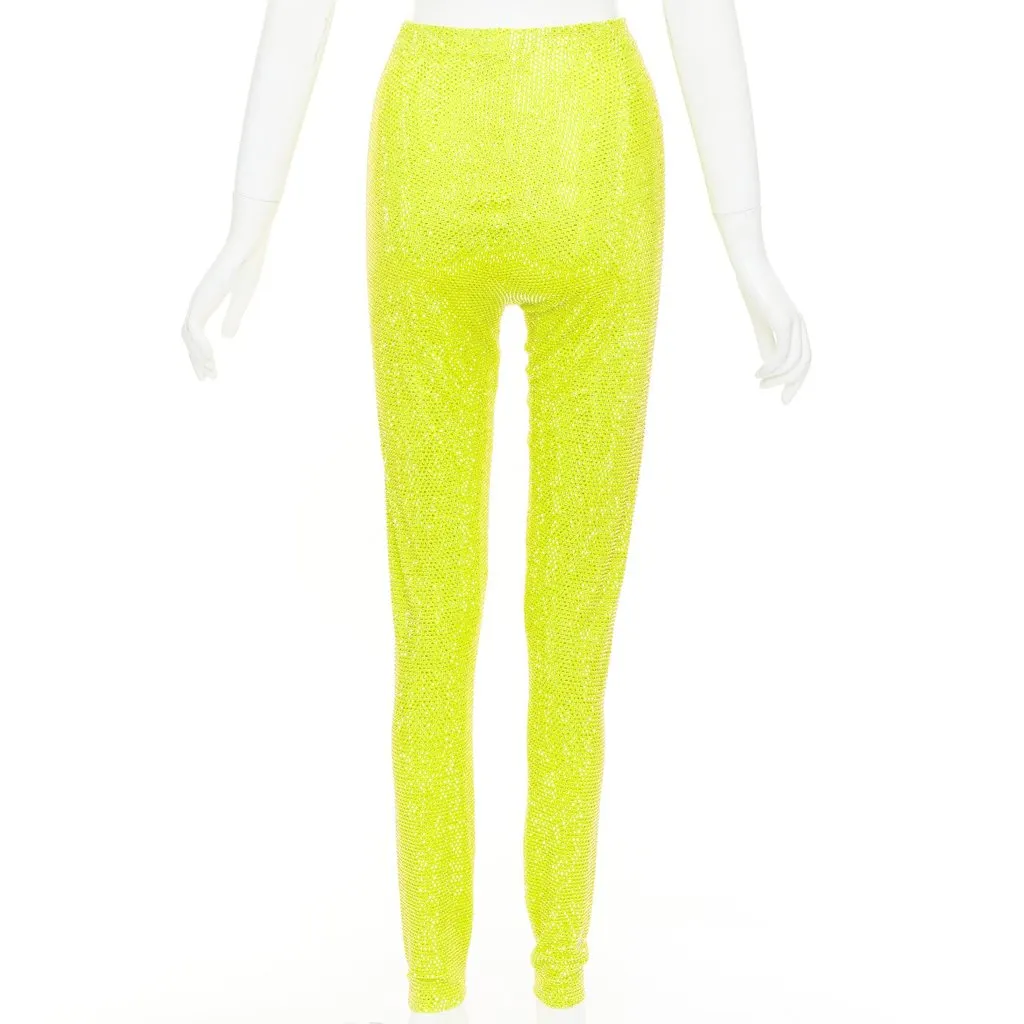 Alexandre Vauthier Yellow Viscose Trouser Yellow Viscose Very good - Box View