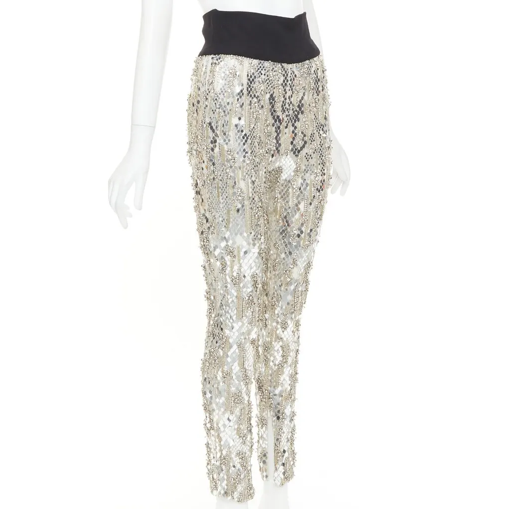 Alexandre Vauthier Silver Trouser Silver Fair - Inside View