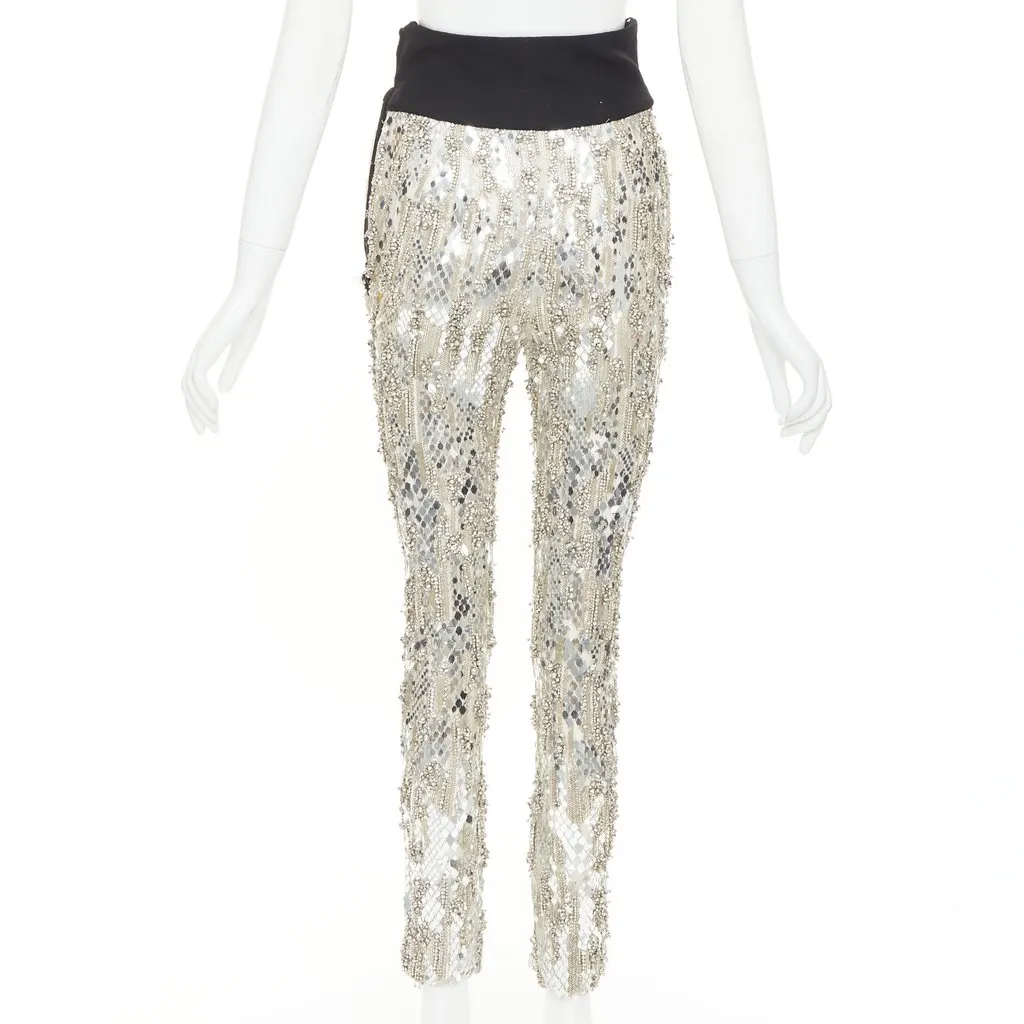 Alexandre Vauthier Silver Trouser Silver Fair - Box View