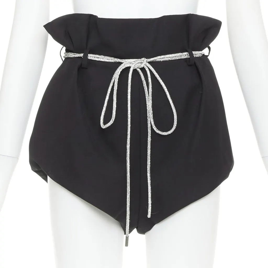 Alexandre Vauthier Black Shorts Black Very good - Front View