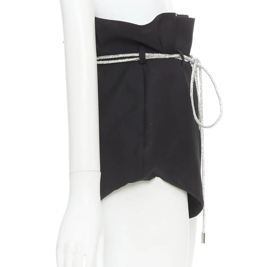 Alexandre Vauthier Black Shorts Black Very good - Model View