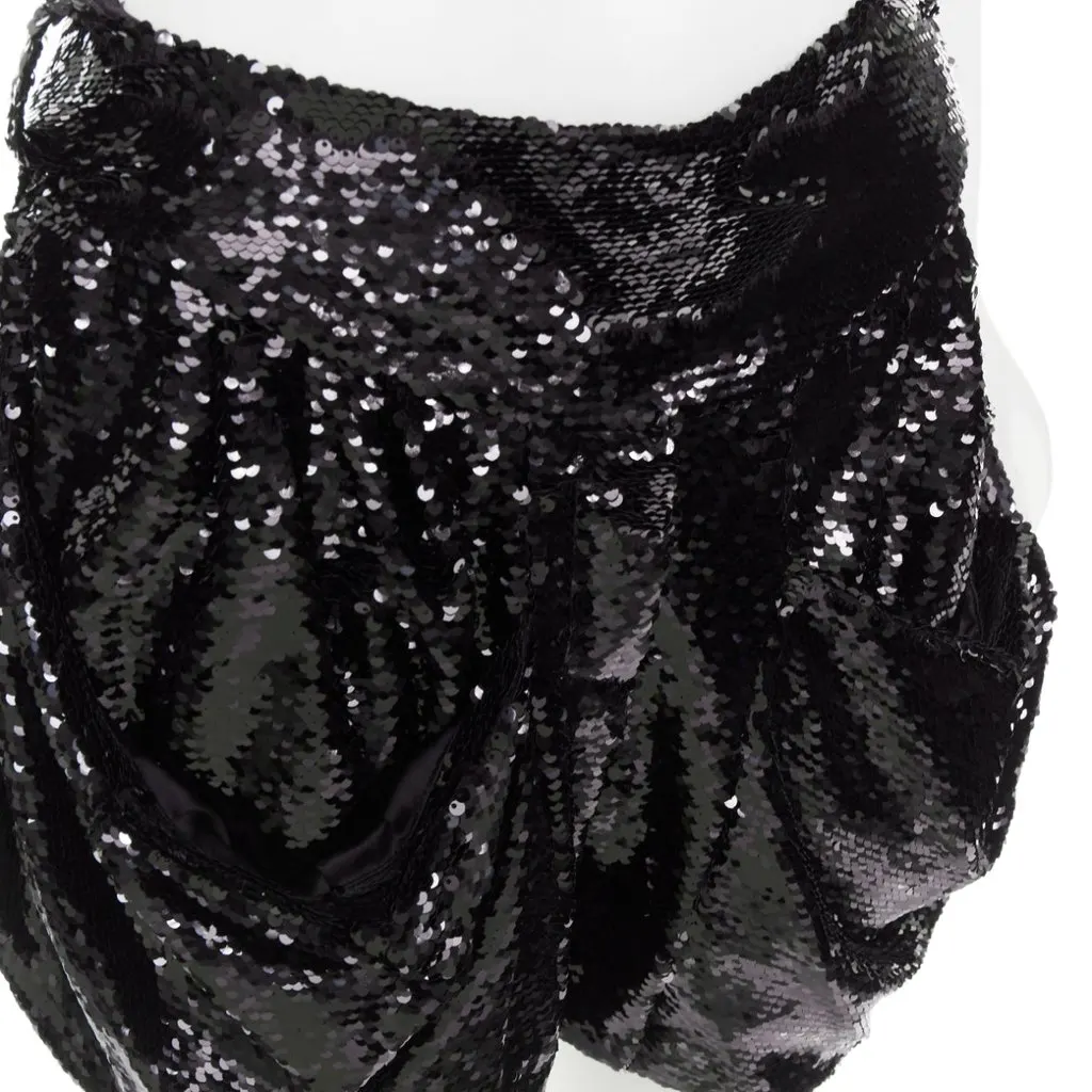 Alexandre Vauthier Black Shorts Black Very good - Back View