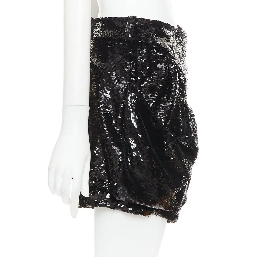 Alexandre Vauthier Black Shorts Black Very good - Model View