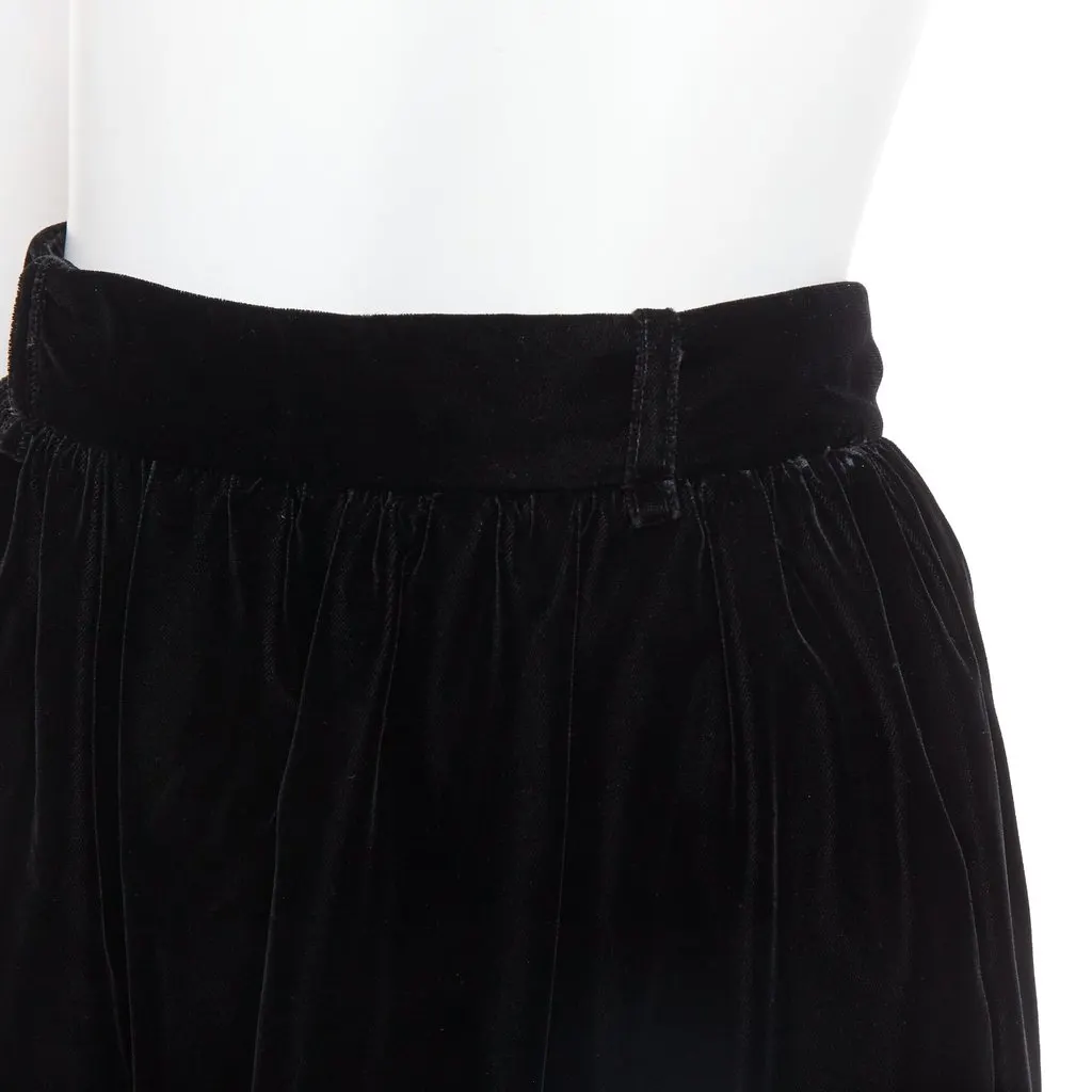 Alexandre Vauthier Black Velvet Skirt Black Velvet Very good - Back View