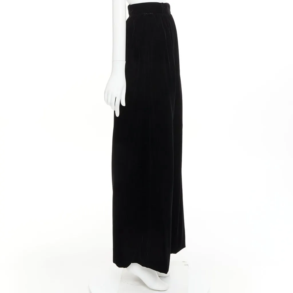 Alexandre Vauthier Black Velvet Skirt Black Velvet Very good - Model View