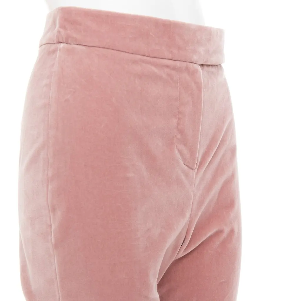 Alexandre Vauthier Pink Velvet Trouser Pink Velvet Good - Back View
