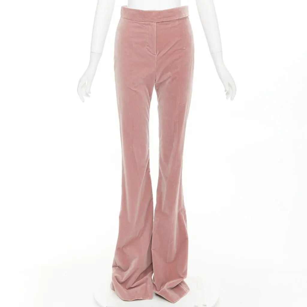 Alexandre Vauthier Pink Velvet Trouser Pink Velvet Good - Inside View