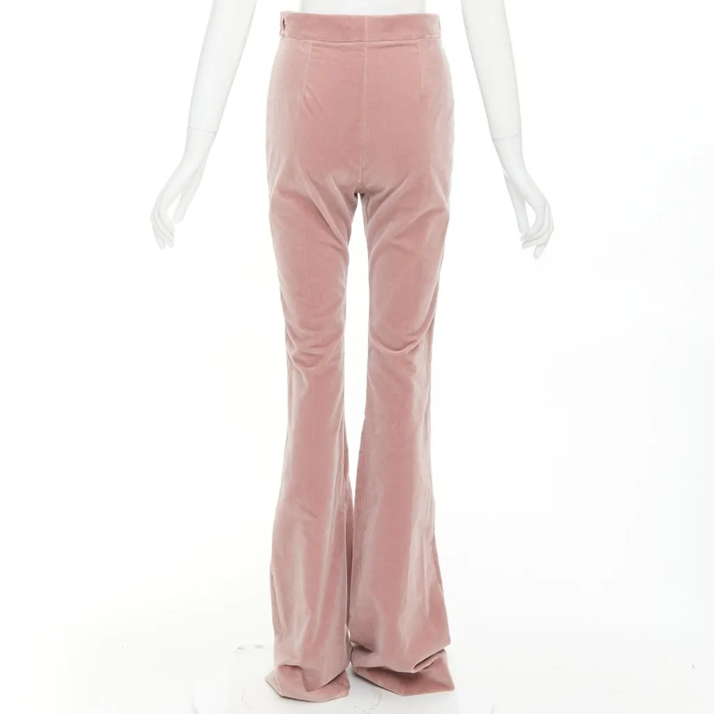 Alexandre Vauthier Pink Velvet Trouser Pink Velvet Good - Box View