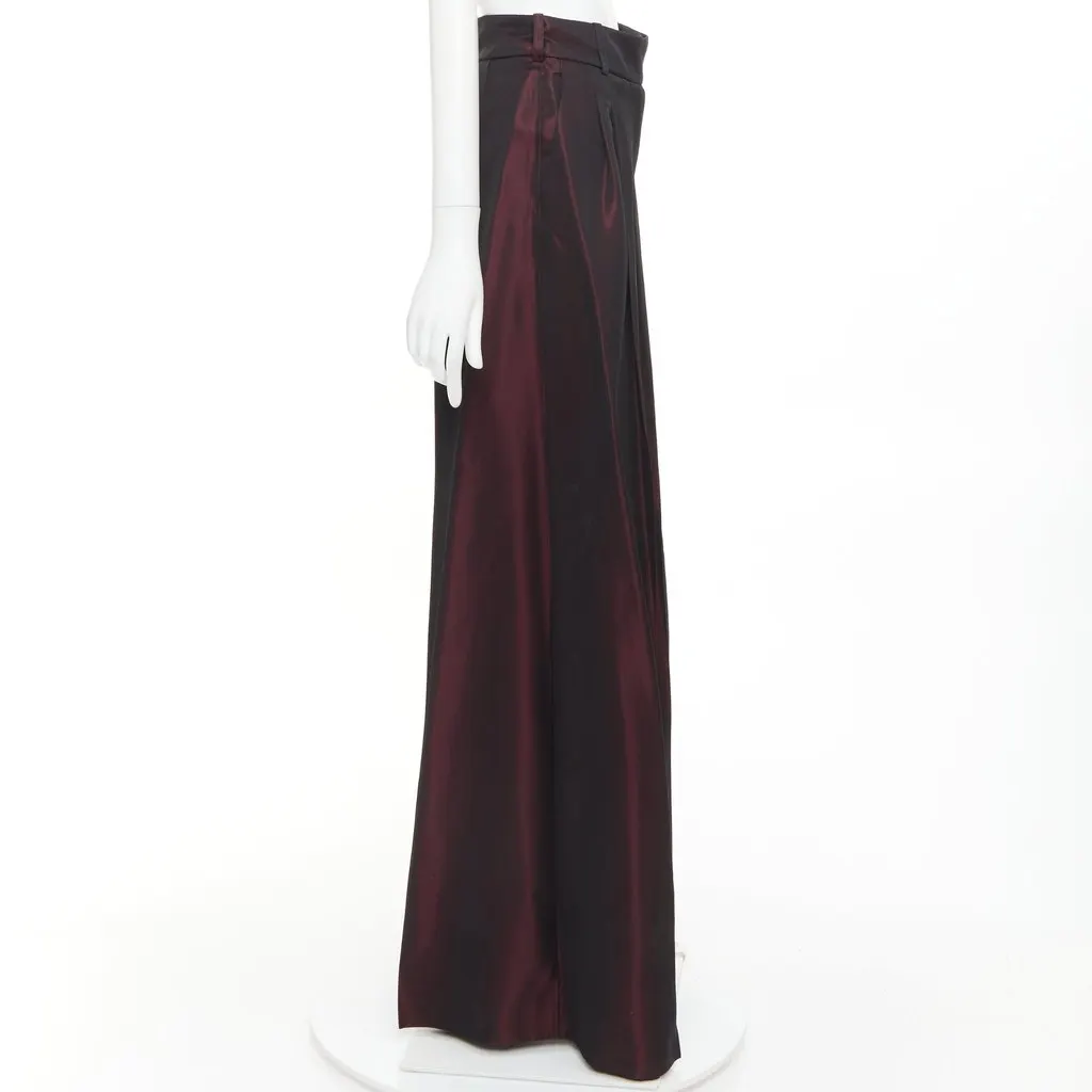 Alexandre Vauthier Burgundy Trouser Burgundy Very good - Model View