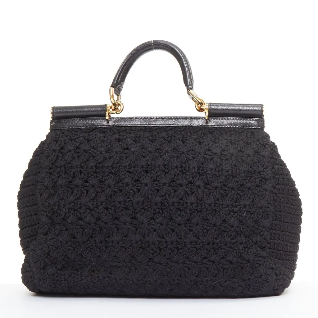 Dolce & Gabbana Sicily Black Leather Good - Box View