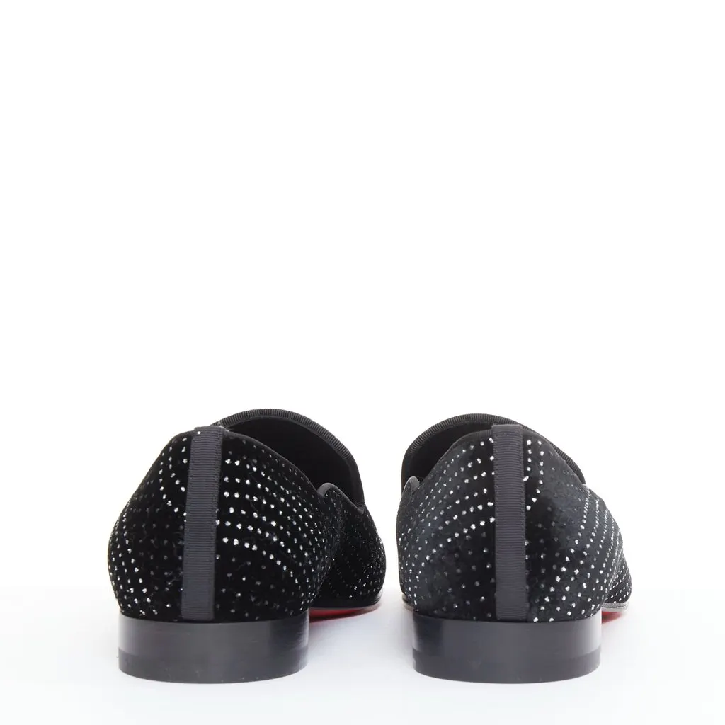 Christian Louboutin Dandy Chick Orlato Flat Velvet River Black Velvet Never worn - Box View