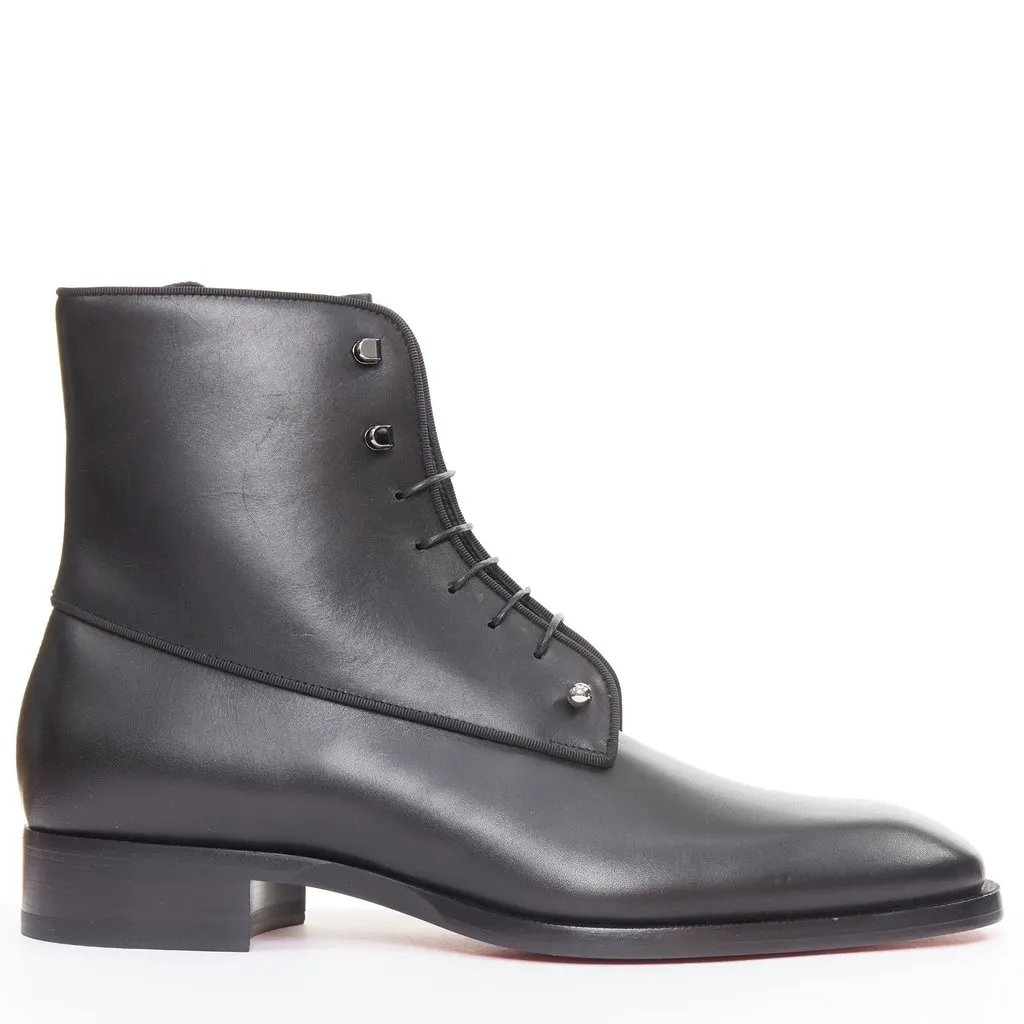 Christian Louboutin Chameliboot Flat Calf Black Leather Never worn - Back View