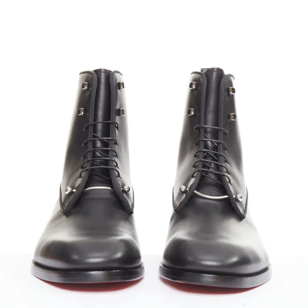 Christian Louboutin Chameliboot Flat Calf Black Leather Never worn - Inside View