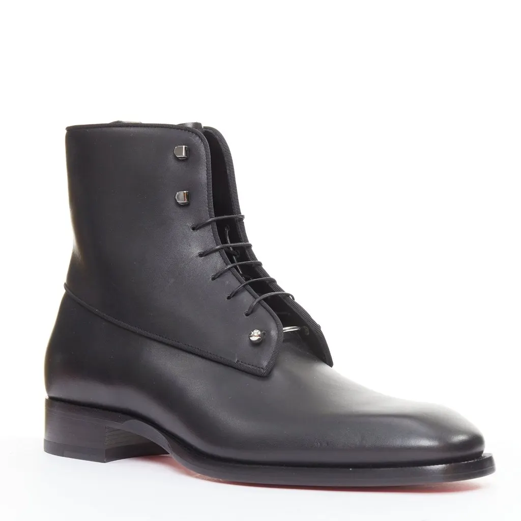 Christian Louboutin Chameliboot Flat Calf Black Leather Very good - Front View