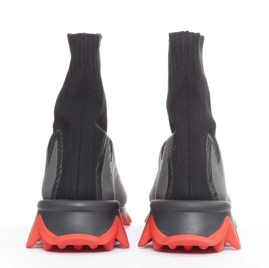 Christian Louboutin Sharky Sock Flat Maille sneaker Black Never worn - Box View