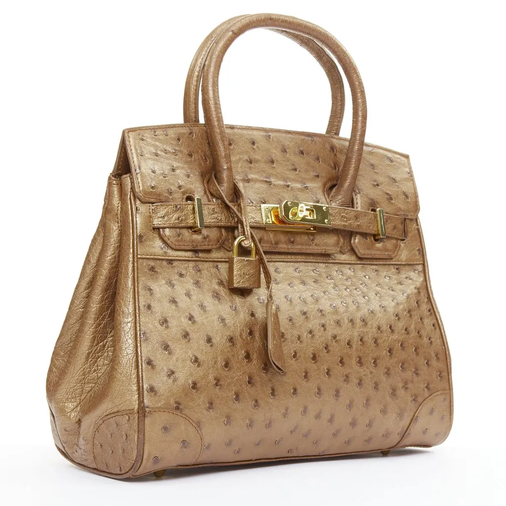 Kwanpen Brown Leather Handbag Brown Leather Good - Inside View