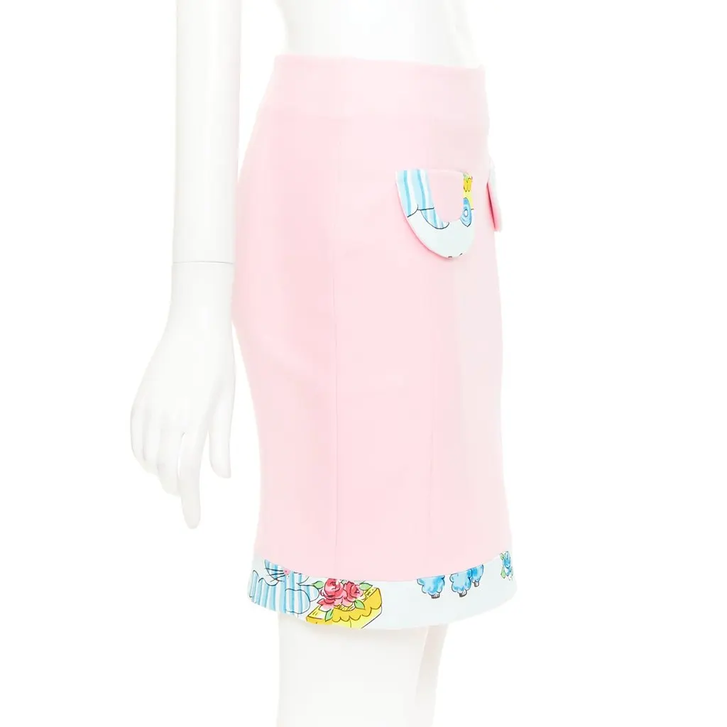 Moschino Pink Skirt Pink Never worn, with tag - Model View