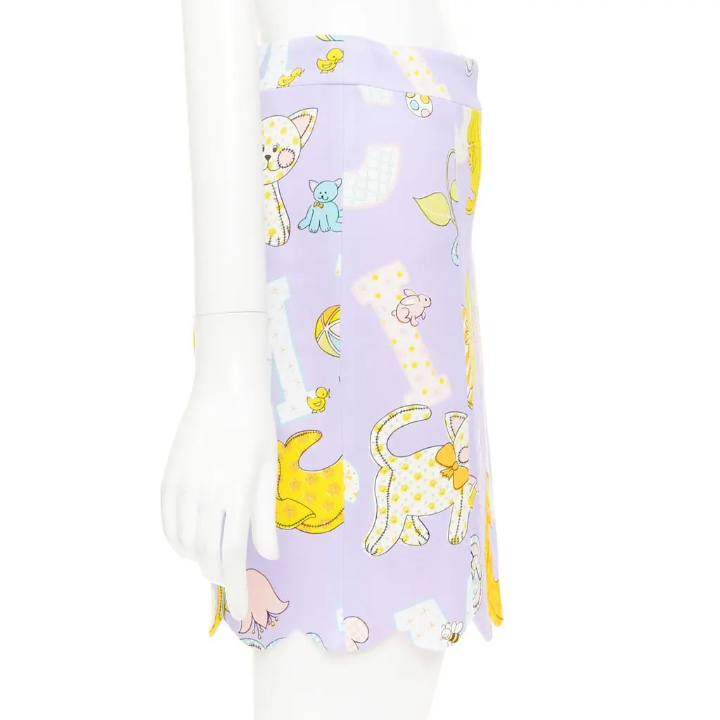 Moschino Purple Skirt Purple Never worn, with tag - Model View