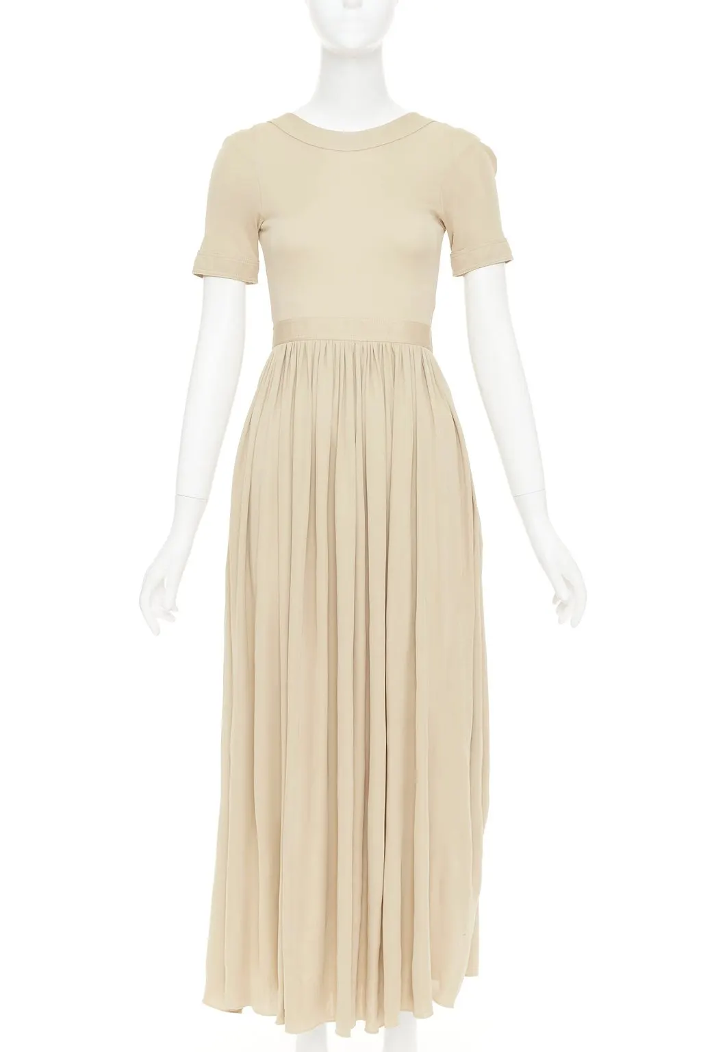 Celine Beige Viscose Dress Beige Viscose Fair - Back View