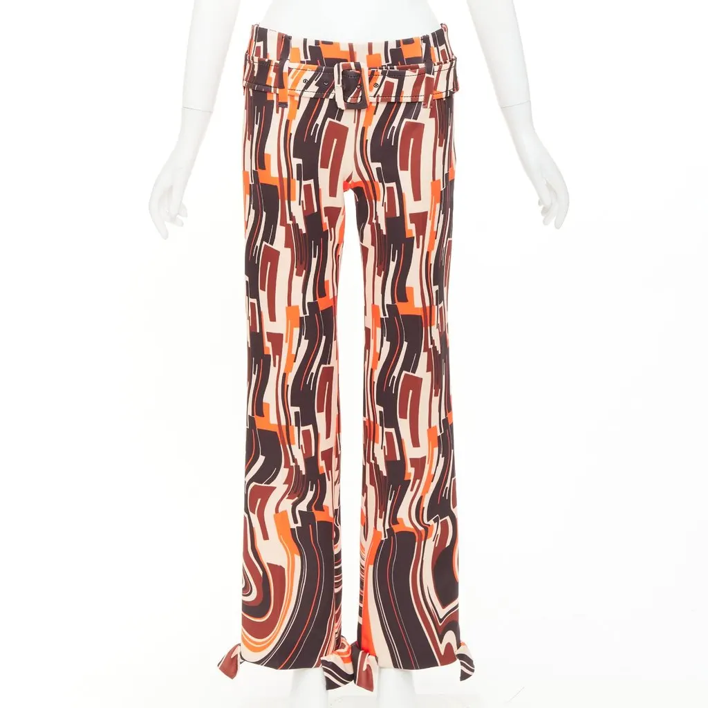 Prada Orange Trouser Orange Never worn, with tag - Front View