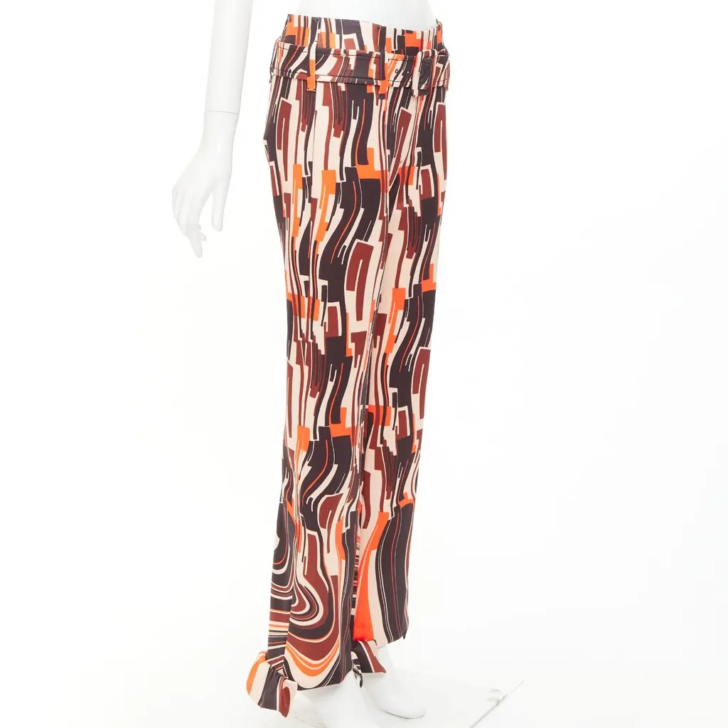 Prada Orange Trouser Orange Never worn, with tag - Inside View