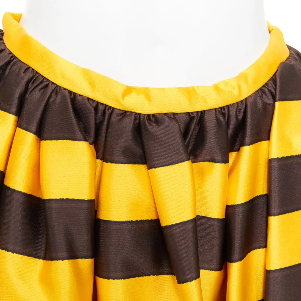 Prada Yellow Silk Skirt Yellow Silk Never worn, with tag - Back View
