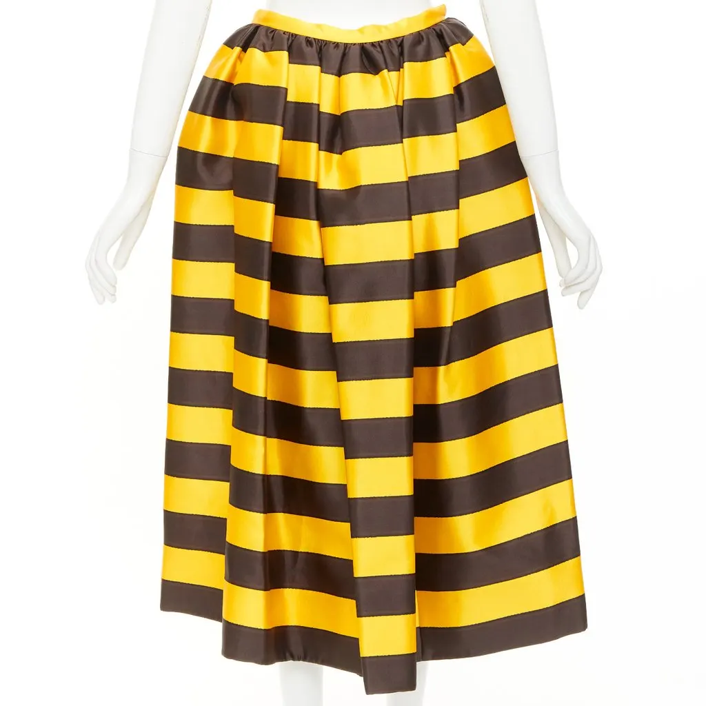 Prada Yellow Silk Skirt Yellow Silk Never worn, with tag - Box View