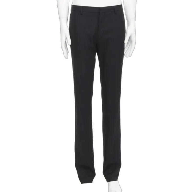 Givenchy Wool Straight Pants Black Wool Never worn - Front View