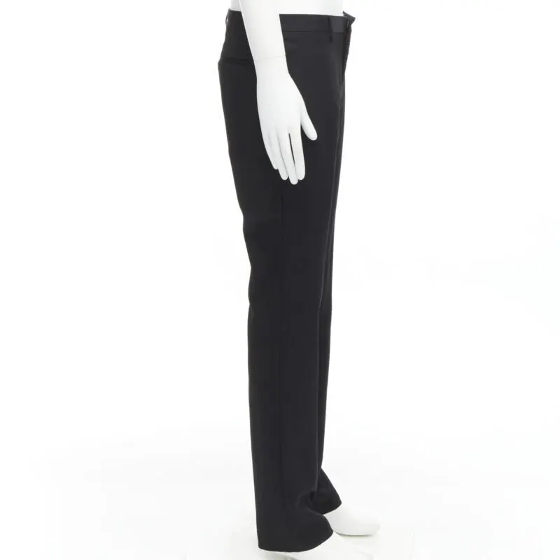 Givenchy Wool Straight Pants Black Wool Never worn - Model View