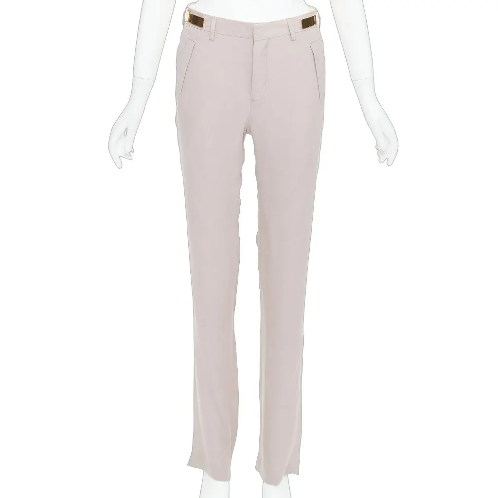 Givenchy Runway Gold Pants Beige Fair - Front View