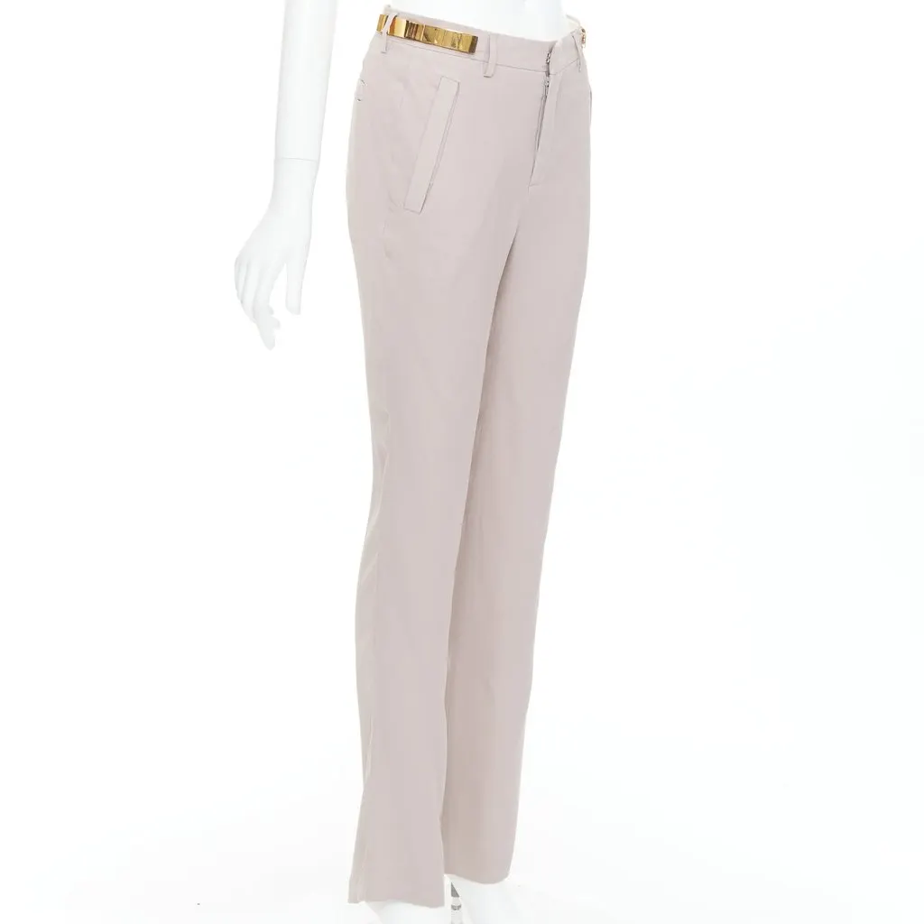Givenchy Runway Gold Pants Beige Fair - Inside View