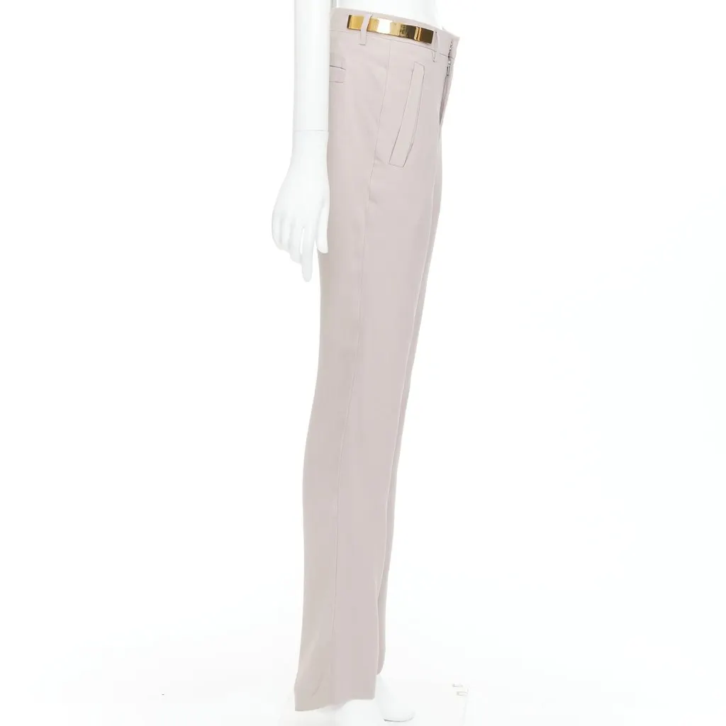 Givenchy Runway Gold Pants Beige Fair - Model View