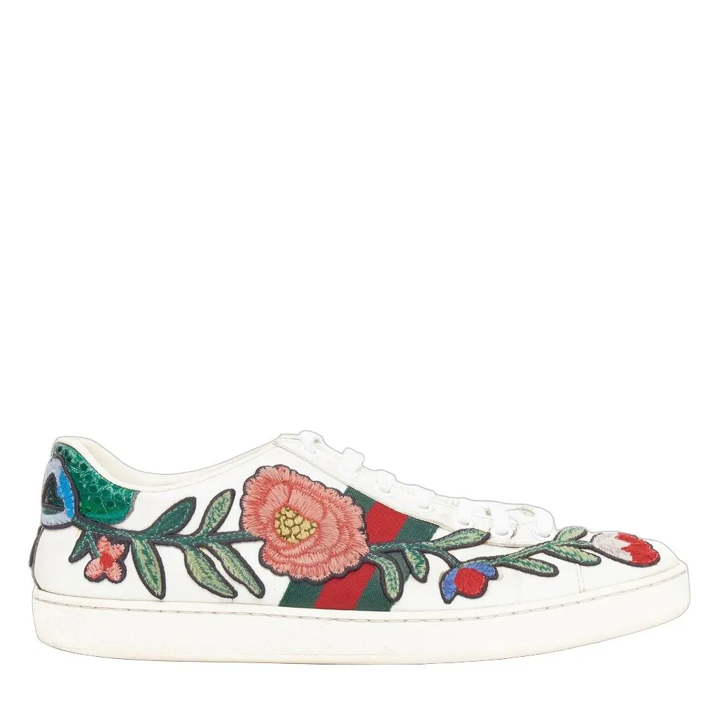Gucci Ace White Leather Fair - Front View