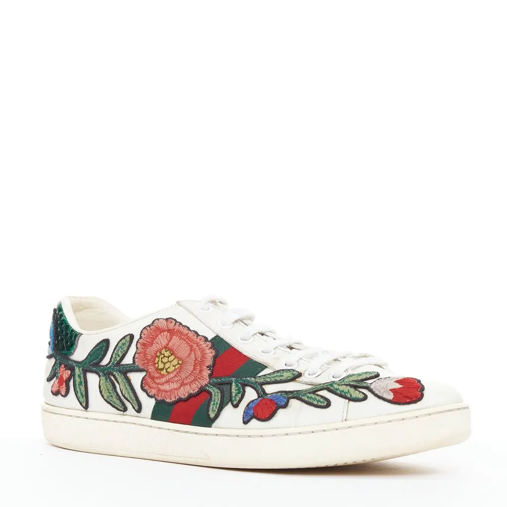 Gucci Ace White Leather Fair - Back View