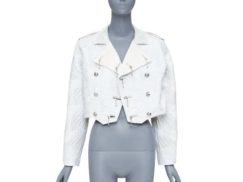Louis Vuitton Ecru Polyester Jacket Ecru Polyester Very good - Front View