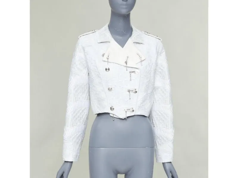 Louis Vuitton Ecru Polyester Jacket Ecru Polyester Very good - Inside View