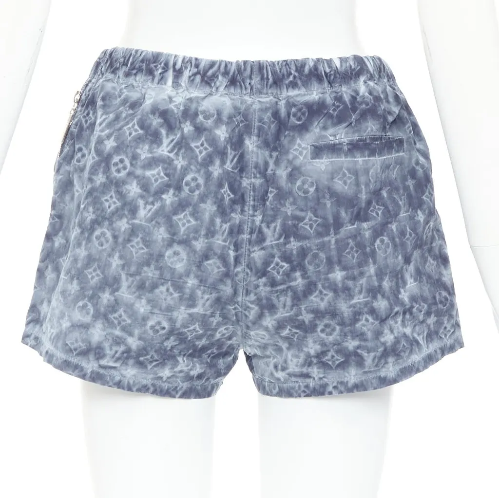 Louis Vuitton Blue Polyester Shorts Blue Polyester Very good - Box View